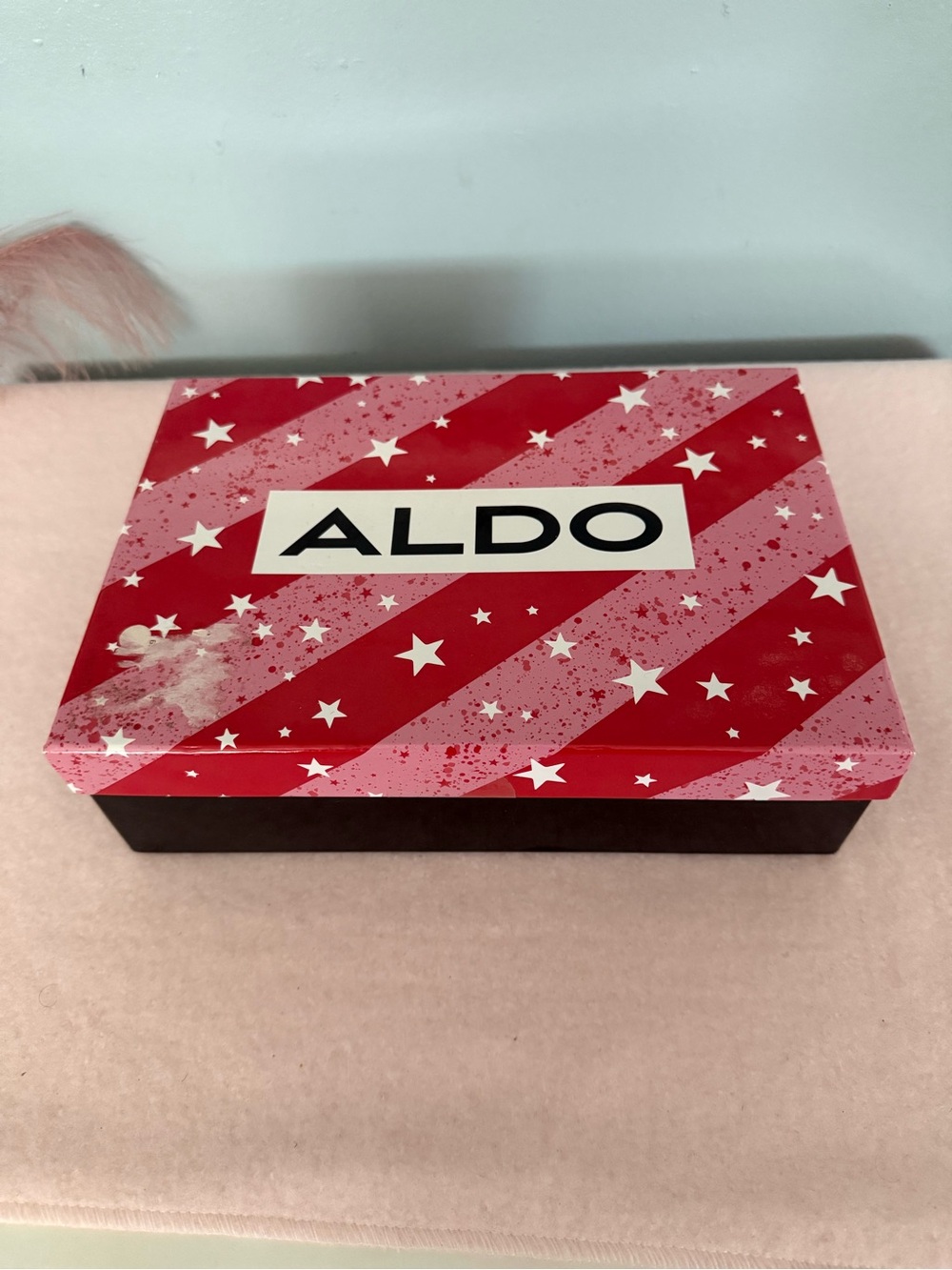 ALDO Pink Mini Top-Handle Bag with Gold Heart Keyring - Picture 9 of 11